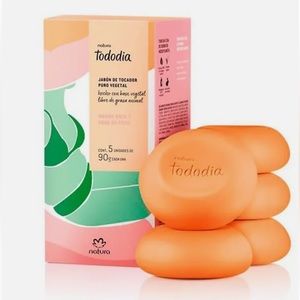 NIB 5x 90g Natura Soaps: pink mango & coconut water